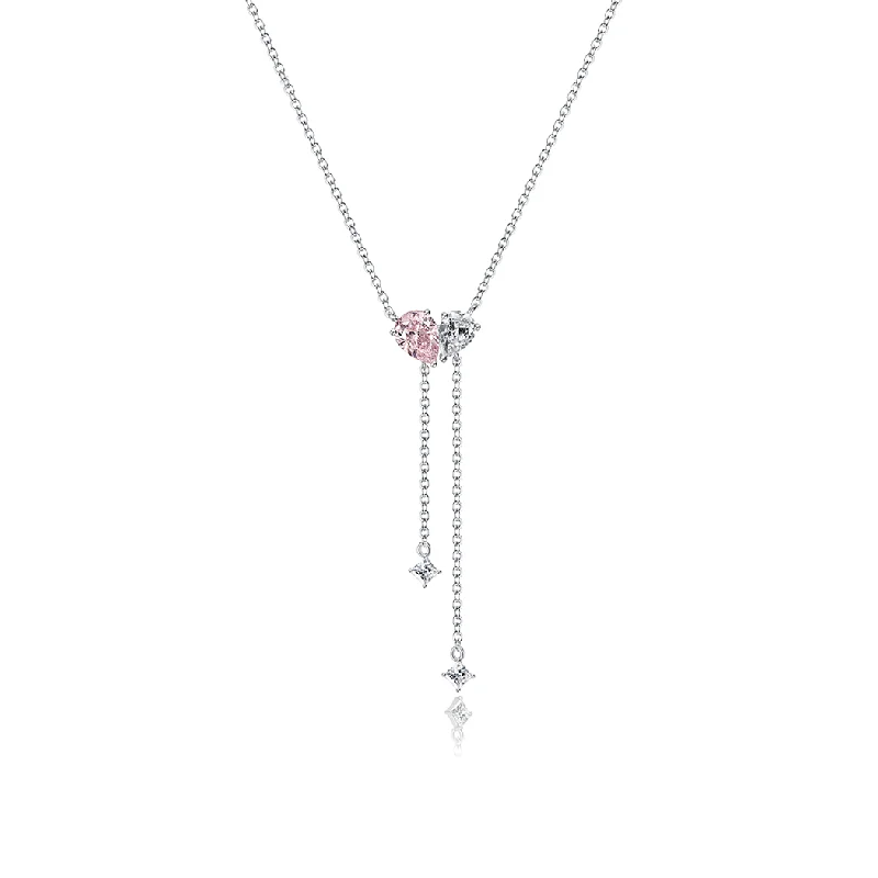 FANCIME "Cuddle Hearts" Sterling Silver Necklace