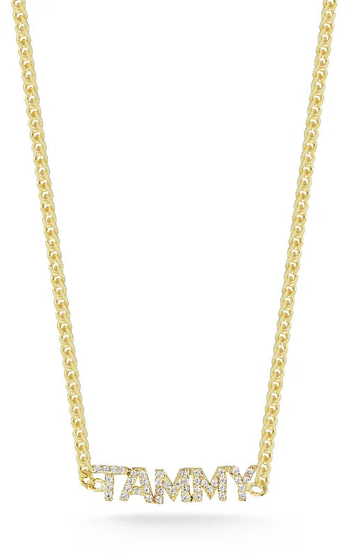 Pavé Nameplate Choker