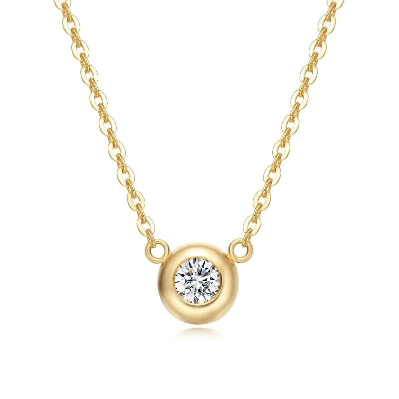 FANCIME Mellow S Round 18K Solid Gold Necklace