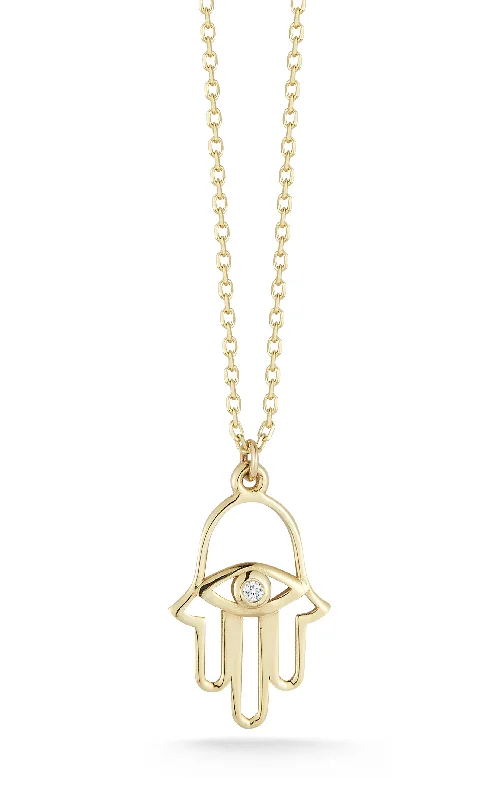 Hamsa X Evil Eye Necklace