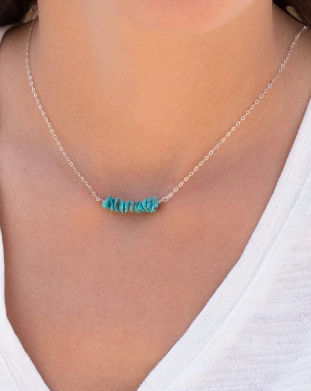 Turquoise necklace~ Sterling Silver 925~MN025