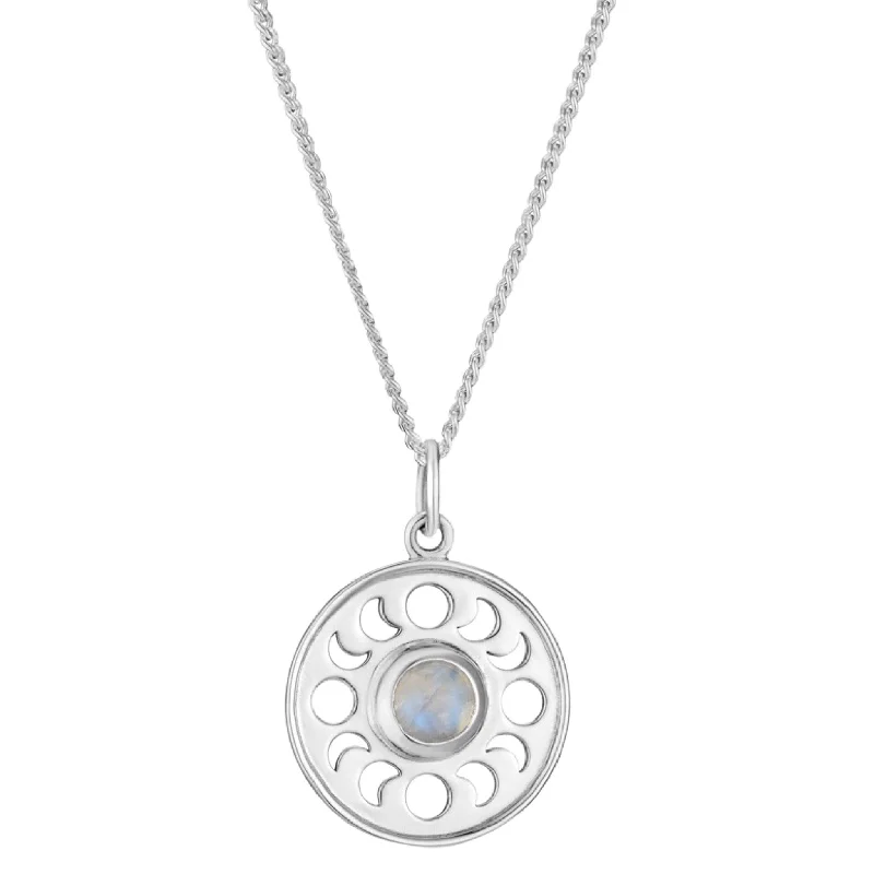 JUST A PHASE - Sterling Silver & Moonstone Necklace