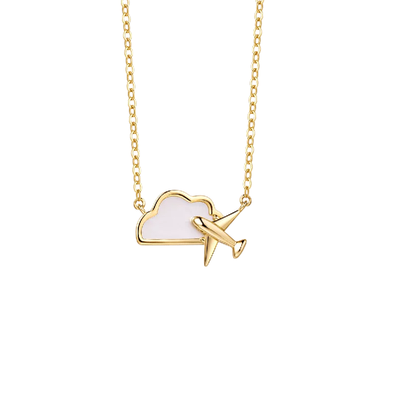 "Dreamer" 14k Yellow Gold Necklace