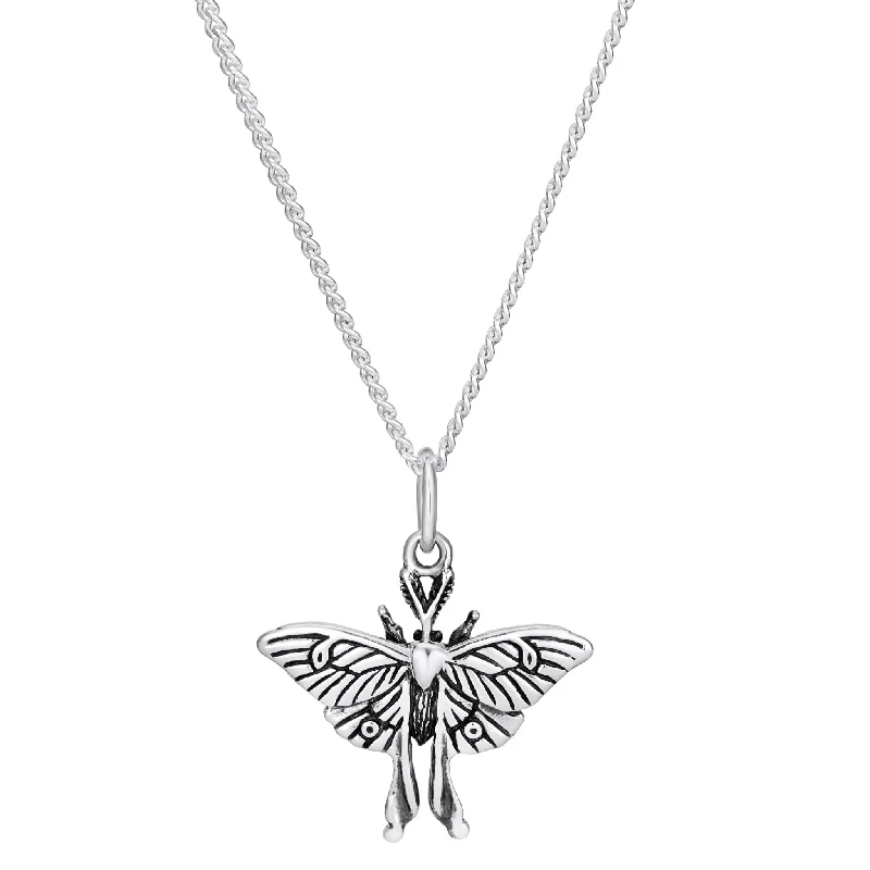 LUNA MOTH - Sterling Silver Necklace